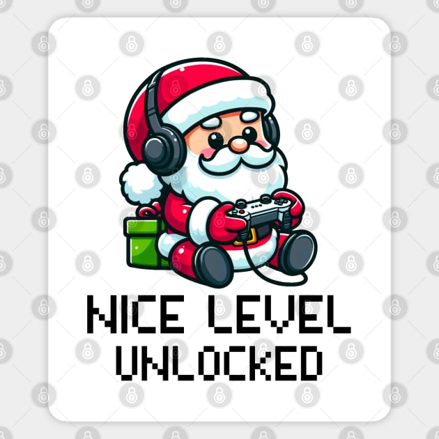 Santa Claus Playing Video Game Sticker by Etopix